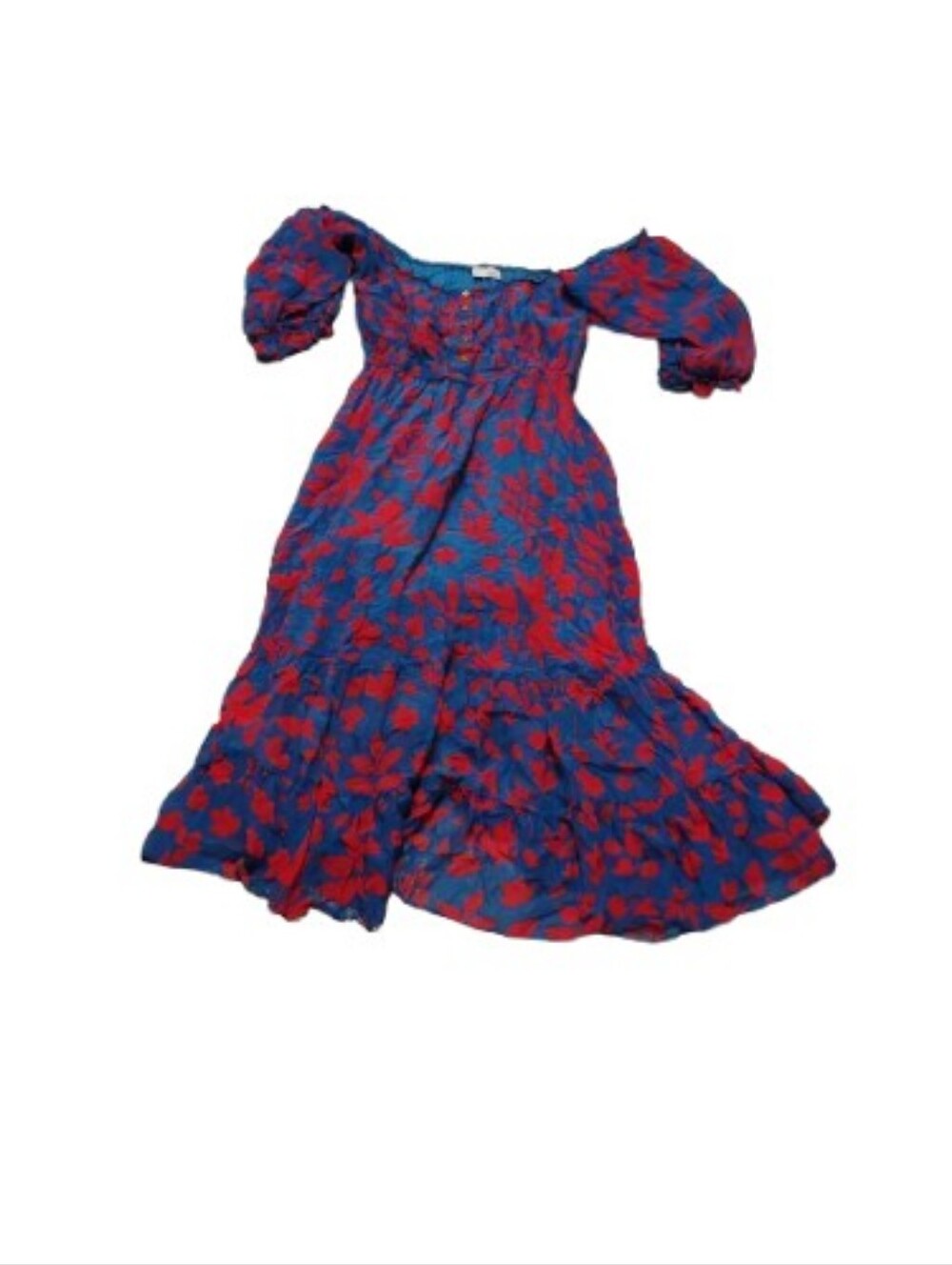 Carolina K Alexa Off Shoulder Floral Women's Midi Dress Sz XS